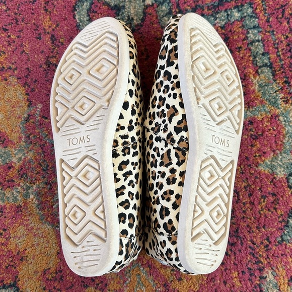 Toms | Women’s cream/black/brown Alpargata Animal Print Casual Slip-On Shoes 7.5 - Picture 5 of 15